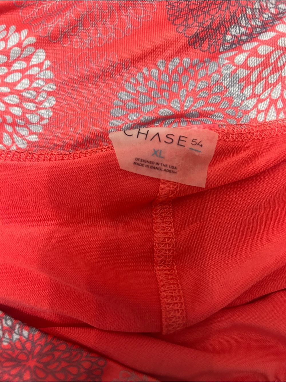 Women’s Chase 54 Performance Golf Skort XL Coral Print Athletic - Picture 5 of 5